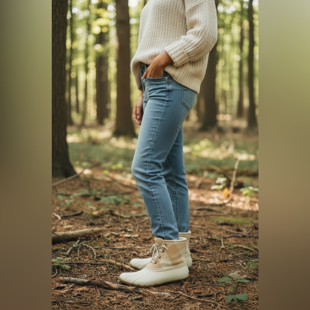 Women's Saltwater Buffalo Check Duck Boot